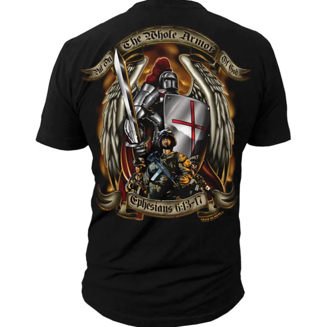Armor of God "Ephesians 6:13-17" - Black Ink Premium Men's T-Shirt