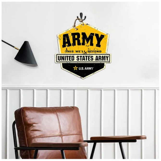 Army This We'll Defend Badge 20 x 20 inch Sign