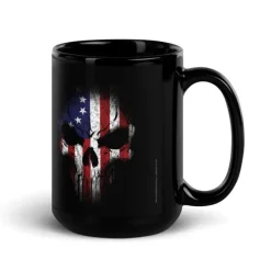 Betsy Ross Flag Skull 15oz. Coffee Mug