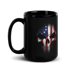 Betsy Ross Flag Skull 15oz. Coffee Mug