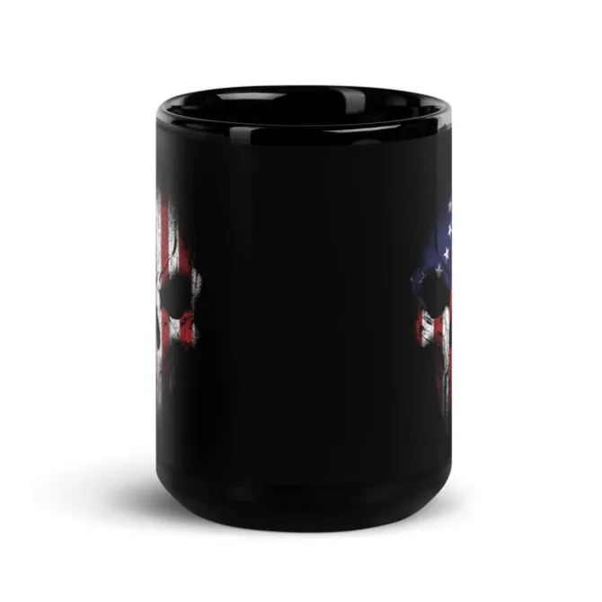 Betsy Ross Flag Skull 15oz. Coffee Mug