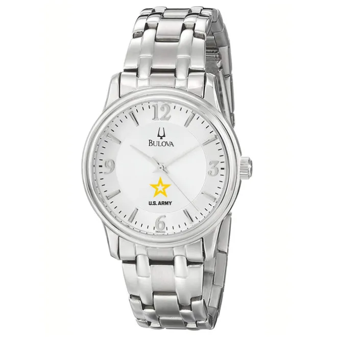 Bulova Army Silver Men's Watch