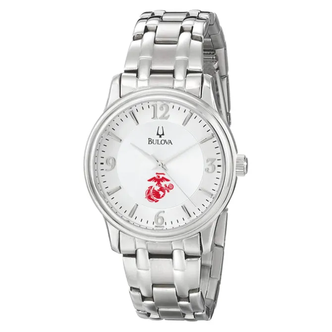 Bulova USMC Silver Men's Watch