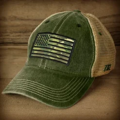 Camo Flag Vintage Trucker Hat