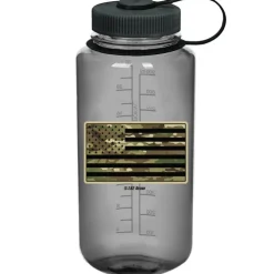 Camouflage Flag 7.62 Design 32oz Nalgene 501 Bottle Smoke