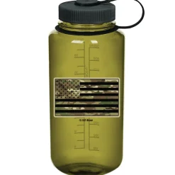 Camouflage Flag 7.62 Design 32oz Nalgene 501 Bottle Olive