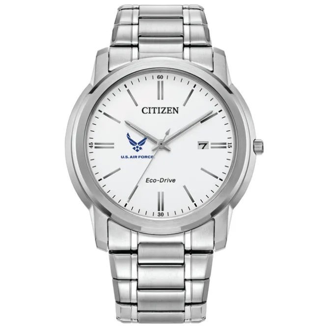 Citizen USAF Men's Classic Stainless Steel Eco-Drive Watch