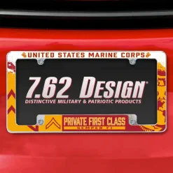 7.62 Design Marine Corps E-2 Private First Class License Plate Frame - Officially Licensed