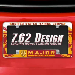 7.62 Design Marine Corps O-4 Major USMC License Plate Frame - Officially License
