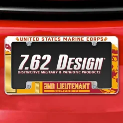 7.62 Design Marine Corps O-1 2nd Lieutenant USMC License Plate Frame - Officially License