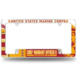 7.62 Design Marine Corps W-2 Chief Warrant Officer 2 USMC License Plate Frame - Officially License