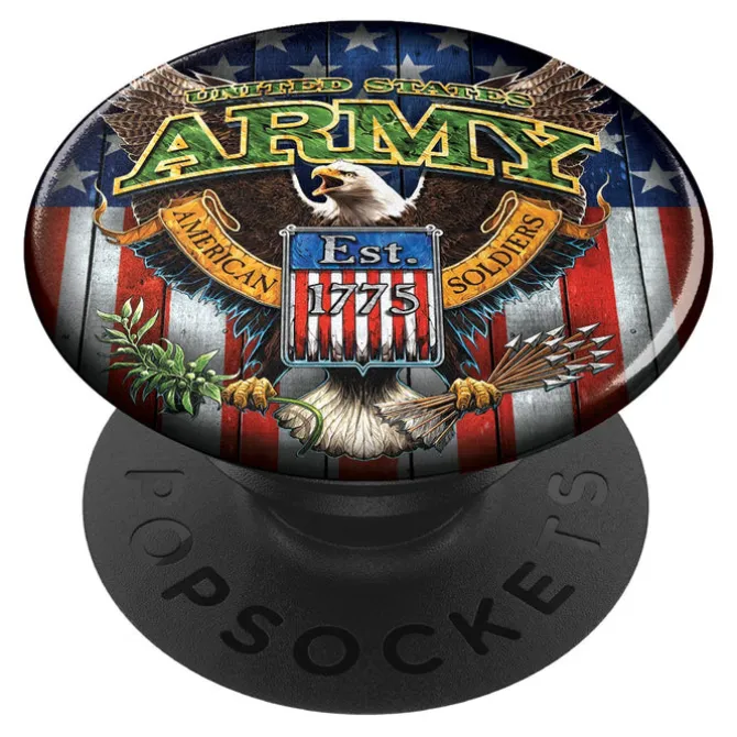 7.62 Design U.S. Army Fighting Eagle PopSocket Cell Phone Grip & Stand - Officially Licensed