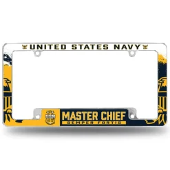 7.62 Design U.S. Navy Master Chief License Plate Frame - Officially Licensed