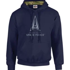 7.62 Design U.S. Space Force Logo Camo Lined Hoodie - Navy