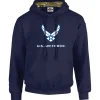 7.62 Design USAF Logo Camo Lined Hoodie - Navy