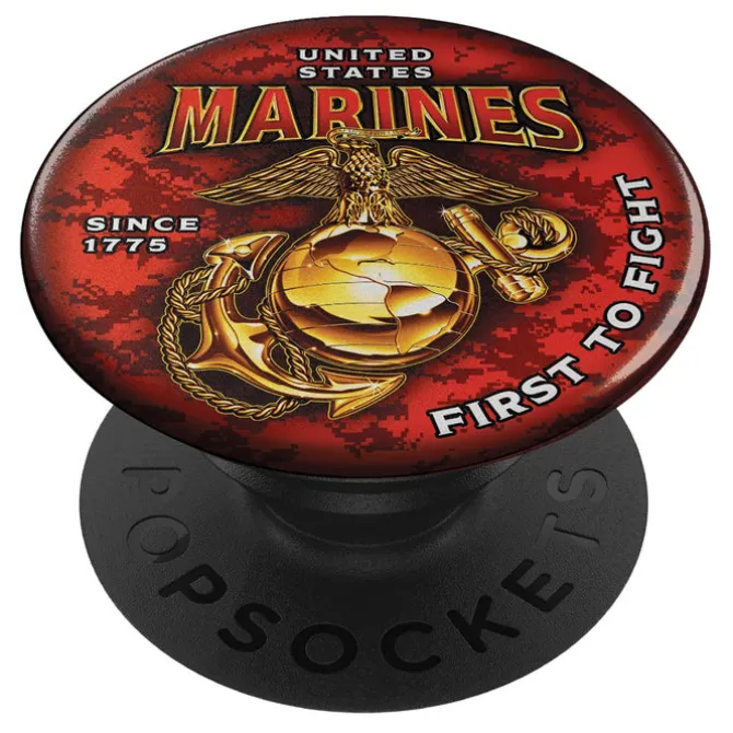 7.62 Design USMC First To Fight PopSocket Cell Phone Grip & Stand - Officially Licensed