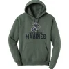 7.62 Design USMC Heather Green Applique Unisex Hoodie