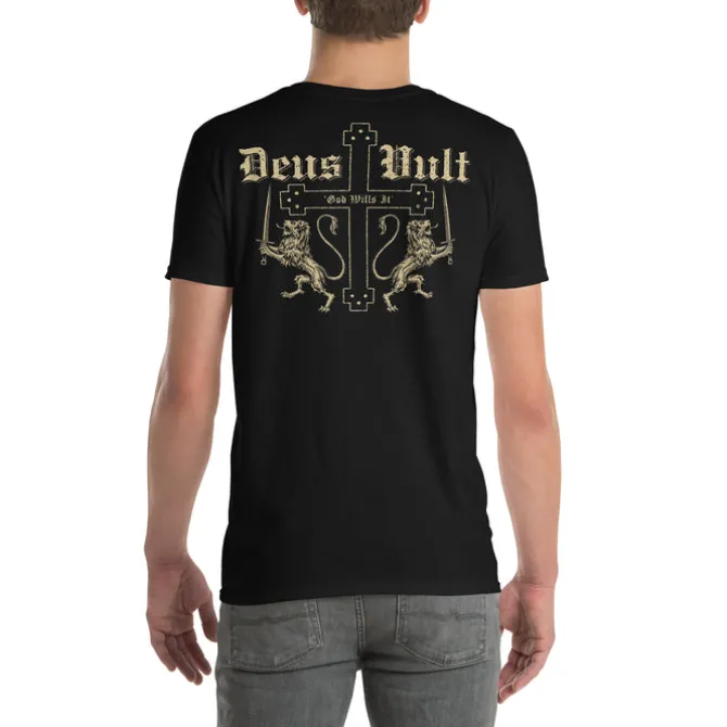 Deus Vult T-Shirt - God Wills It - Patriotic Military Shirt