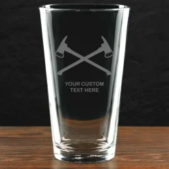 Firefighter & First Responders 'Build Your Glass' Personalized Pint Glass