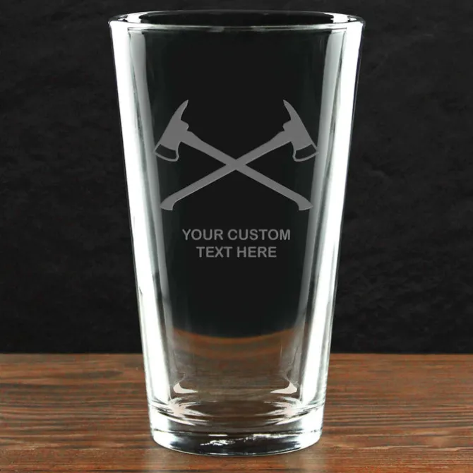 Firefighter & First Responders 'Build Your Glass' Personalized Pint Glass