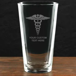 Firefighter & First Responders 'Build Your Glass' Personalized Pint Glass