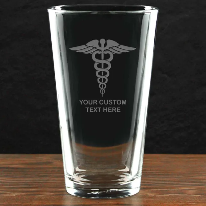 Firefighter & First Responders 'Build Your Glass' Personalized Pint Glass