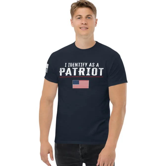I Identify As A Patriot Patriotic Men's T-Shirt