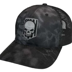 Kryptek Typhoon Embroidered Skull Trucker Hat