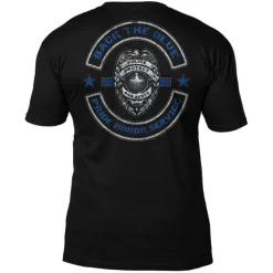 Law Enforcement Back The Blue 7.62 Design Premium Men's Patriotic T-Shirt