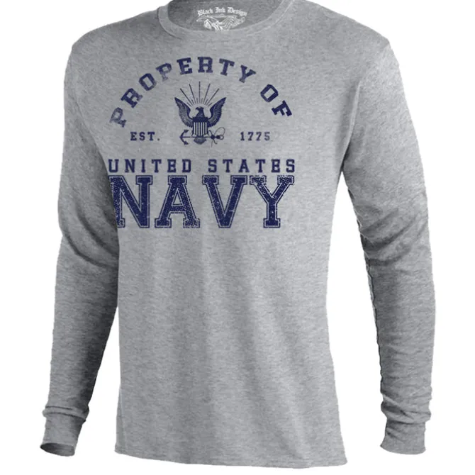 Navy Long Sleeve - Mens Property of the US Navy - Mens Long Sleeve