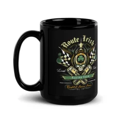 OIF/OEF Veteran Route Irish Black Glossy 15oz Mug
