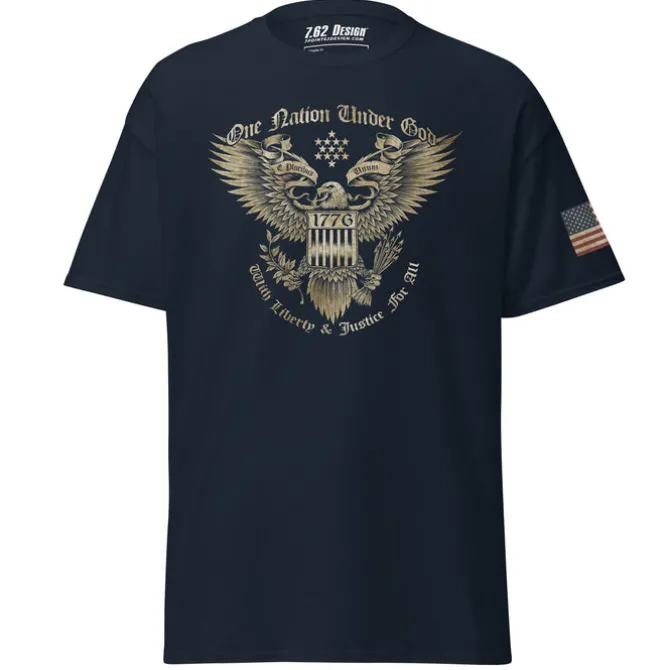One Nation Under God American Eagle Patriotic Tee