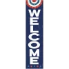 Patriotic Welcome 11 x 46 inch Leaner Sign