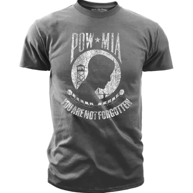 POW/MIA - You Are Not Forgotten Vintage T-Shirt - Support Army, Marines, Navy, Air Force, and Coast Guard Veterans