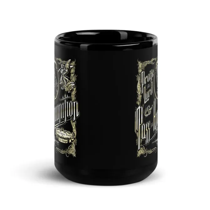 Praise The Lord & Pass The Ammo Patriotic 15oz Coffee Mug by 7.62 Design