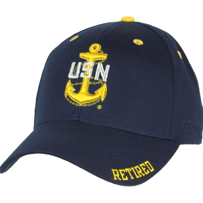 Retired Chief Petty Officer CPO E-7 US Navy Hat Twill