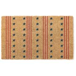 Star & Stripes 18 x 30 inch Coir Doormat - Made in the USA