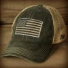 Tactical US Flag Vintage Trucker Hat