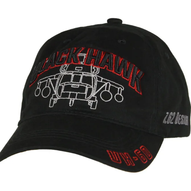 UH-60 Black Hawk Twill 7.62 Design Cap - Black