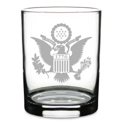 U.S. 1776 Eagle Personalized 14 oz. Double Old Fashioned Glass
