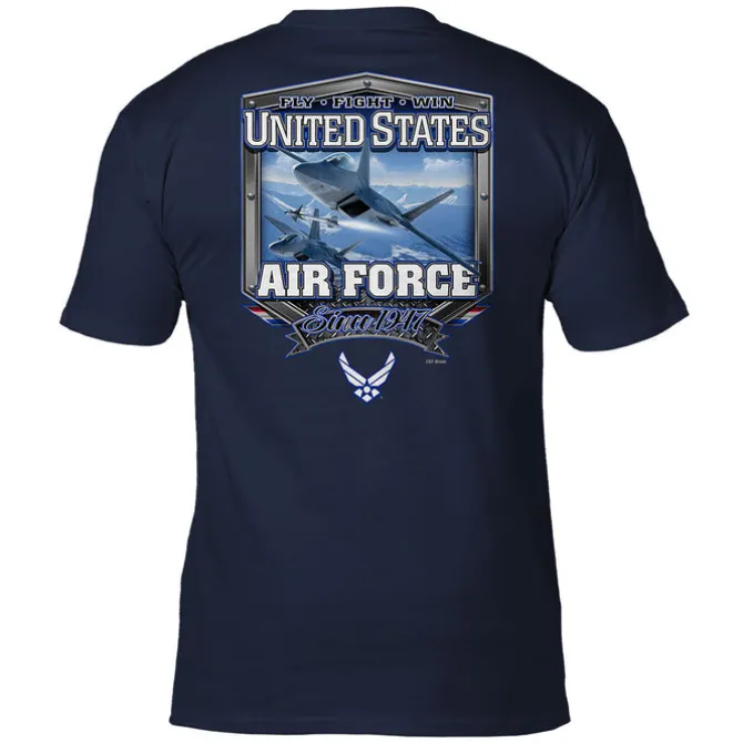 US Air Force 'Air Power' 7.62 Design Battlespace Men's T-Shirt Navy