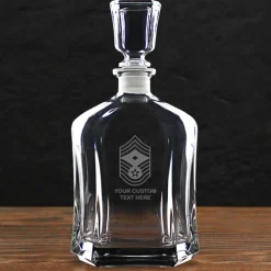 US Air Force 'Build Your Glass' Personalized 23.75 oz. Whiskey Decanter