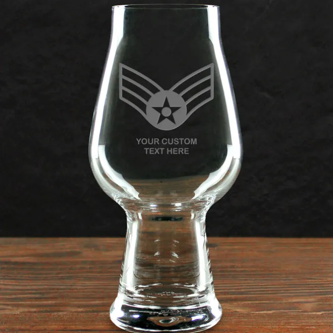 U.S. Air Force 'Build Your Glass' Personalized 18.25 oz. Luigi Bormioli IPA Glass