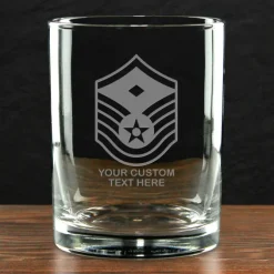 US Air Force 'Build Your Glass' Personalized 14 oz. Double Old Fashioned Glass