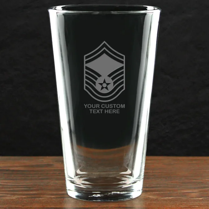 US Air Force 'Build Your Glass' Personalized 16 oz. Pint Glass