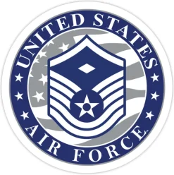 US Air Force E-7 First Sergeant 3.5" Decal by 7.62 Design