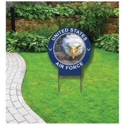 U.S. Air Force Eage Flag 20 x 20 inch Yard Sign - Made In The USA