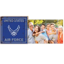 U.S. Air Force Faux Rusted Floating Picture Frame