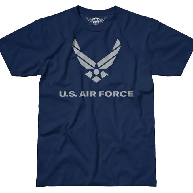 US Air Force 'Flight' 7.62 Design Battlespace Men's T-Shirt Navy
