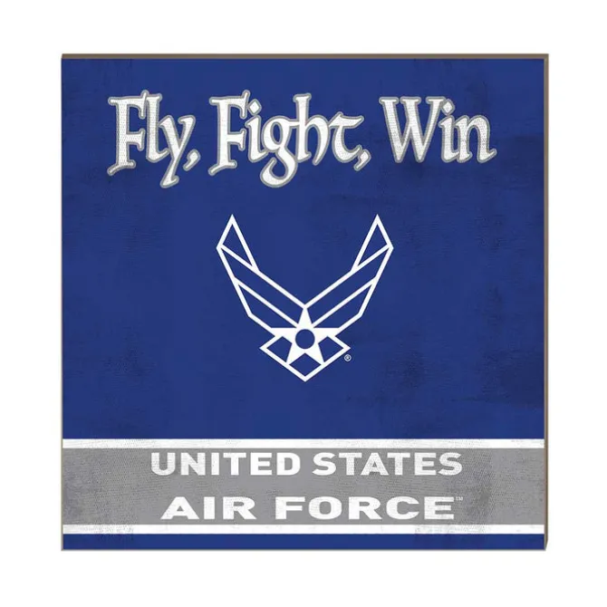 U.S. Air Force Fly Figh Win 10 x 10 inch Wood Sign - Made In The USA
